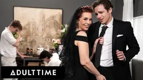 Tattooed GILF Ruby Lynne caught fucking big dick stud at hubby's funeral
