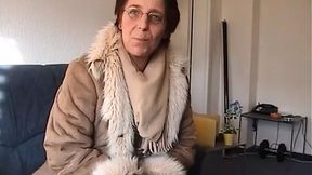 Old Kraut Granny's Got Some Sick Teasers Going On with Her Twat Then Munch