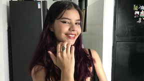 The curvy cutie shares my bed