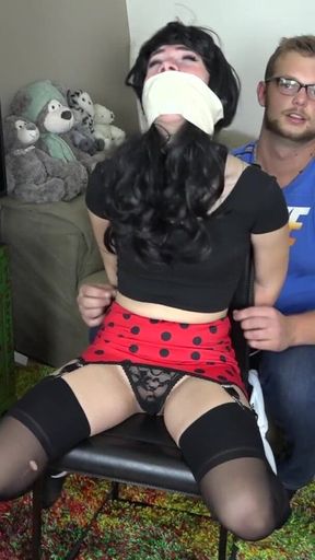 Luna Grey - bound gagged and tickled after date