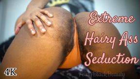 Extreme Hairy Ass Seduction: Slow Burn Ebony Ass Tease 4K