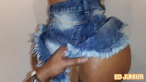 ed junior fode a shayenne samara de saia jeans e sem camisinha