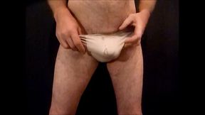 solo handjob cum in pants