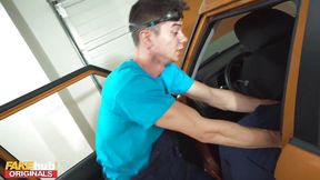 Redheads get dicked by student mechanic! FULL SCENE