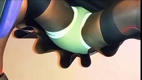 BlueGirl70 Green Panties Upskirt