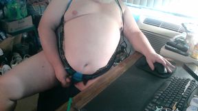 Jacking off in new lingerie 2
