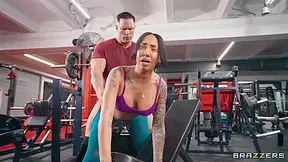 Sexy Fit Gets Fucked Doggystyle In The Gym - Sexy Jade And Kona Jade
