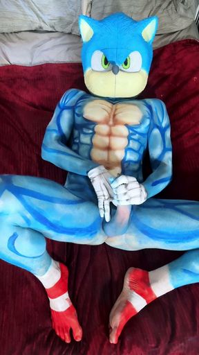 Sonic Fucks Himself with a Dildo