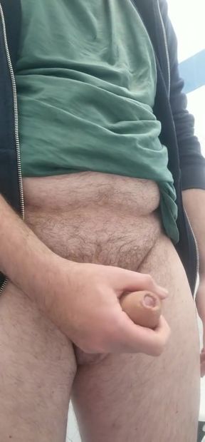 I masturbate in a public bathroom