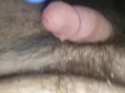 HOT vibrator pulsating cumshot and leaking precum