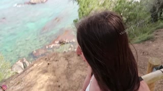 Love and the sea with Beautiful Shemale Vicats and girl