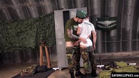 ”Felix Harris savors Sergeant Joris Leonard shaft as punishment”