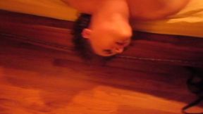 Upside down skull fucking