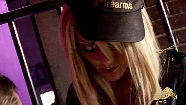 Stacey Saran may be a police officer, but that doesn't mean she doesn't take some time off...