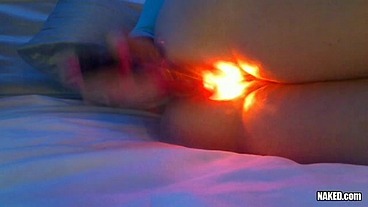 Light Up Vibrator Hits The Spot!