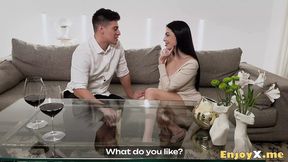 Juicy dark-haired supermodel Sapphire Astrea gets pounded by massive cock&#x1F346; of Jacompanion's son Carrera