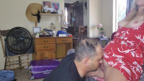 Stepdaughter Gets Her Tight Pussy Tongue Fucked Until Orgasm