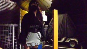 Cute Crossdresser Exposed Outdoors And Ejaculated While Ashamed