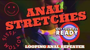 the sissy bottom anal stretcher play repeat to gape