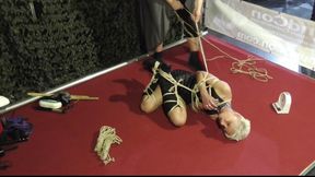 1 on 1 Bondage Escape Challenge from BoundCon on Tour in Munich - The one and only Real Escape Challenge - Lena King - Full Clip wmv