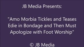 Amo Teases Edie with Tickling and Foot Worship - HD
