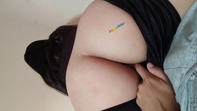 Latina chola gets fucked harder by neighbor for a bet in front of her boyfriend