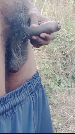 Stunning moment from "Rajesh Playboy 993 Public Outdoor Pissing in the Jungle Outside. Spanking Butt"