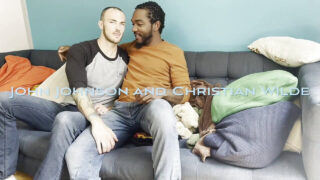 Chubby tattooed chubby Christian Wilde and Ace Rockwood, big black cock anal fucked