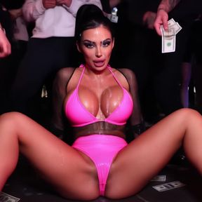 bukkake, facial, gooned porn, Sexy Japanese, video created by AI