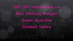 Self CBT Instructions with Whitney Quandisa Valora