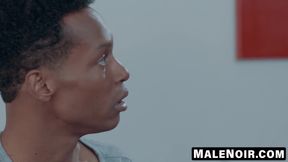 MaleNoir.com - Beefy Aaron Trainer worships Koji's cock and ass