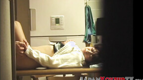 Japanese voyeur footage of  beauty being banged