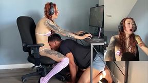 Stunning Asian Trans Girlfriend Billie Beaumont Gets Blowjob While Gaming
