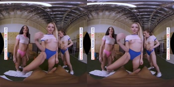 Sweaty Session: Aiden, Jazmin, and Lily Treat Their Trainer with a Steamy Threesome