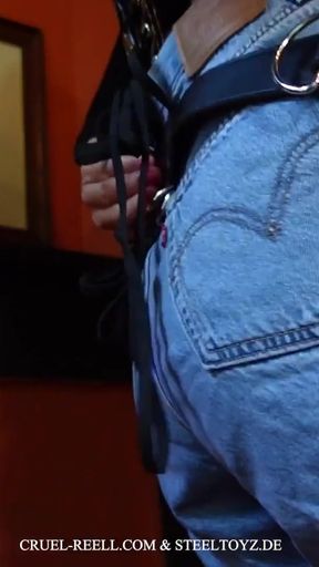 Must-see moment from &quot;Ultimate Pleasure with Cruel Reell: The Universal Heavy Duty Harness by Steeltoyz&quot;