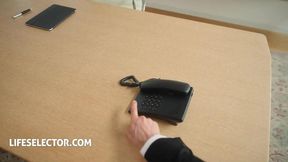 Luscious lover Milan Cheek drops by your office for a surprise visit