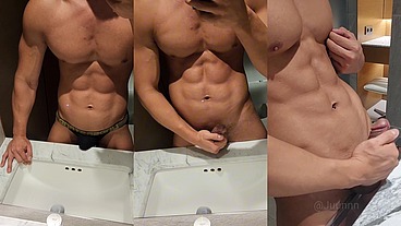 ̀5 Straight handsome muscle with boy man cum cock fuck bareback