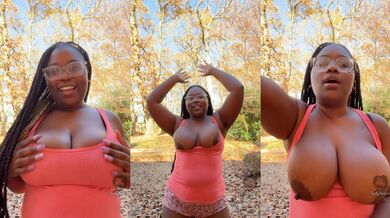 Outdoor Tit Drop JOI — Fast, Bouncy & I Tell You to Cum On My Tits