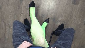 man sitting astride your crossed legs like a knight on his FT