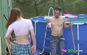 Boy or girl skinny pale redhead