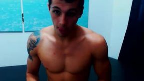 Latin Male Alexander Plays with His Dick