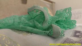Ziva Fey catches me jerking into her panties!