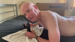 Black Dildo with nipple play