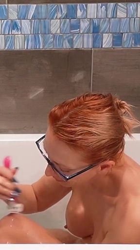 Big Tits Redhead MILF Takes Relaxing Bath - Bathing with Stella E03