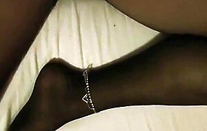 Crossdresser sissy ripping pantyhose with cumshot. CD trap