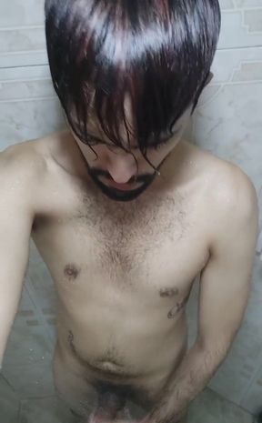 Jerking off in the shower again