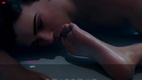 Hot divorced MILF Ms  Denver enjoys toe-sucking session with son's friend