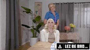 LEZ BE BAD - Amber Maddie Earns SQUIRTING Charlie Forde’s Gaping Ass By Yanking Out Every Anal Bead