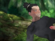 Asuma Sensei knows how to rub yummy cock ( Naruto Yaoi )