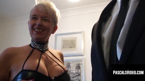 Mature MILF Scarla deepthroats cum after intense anal session